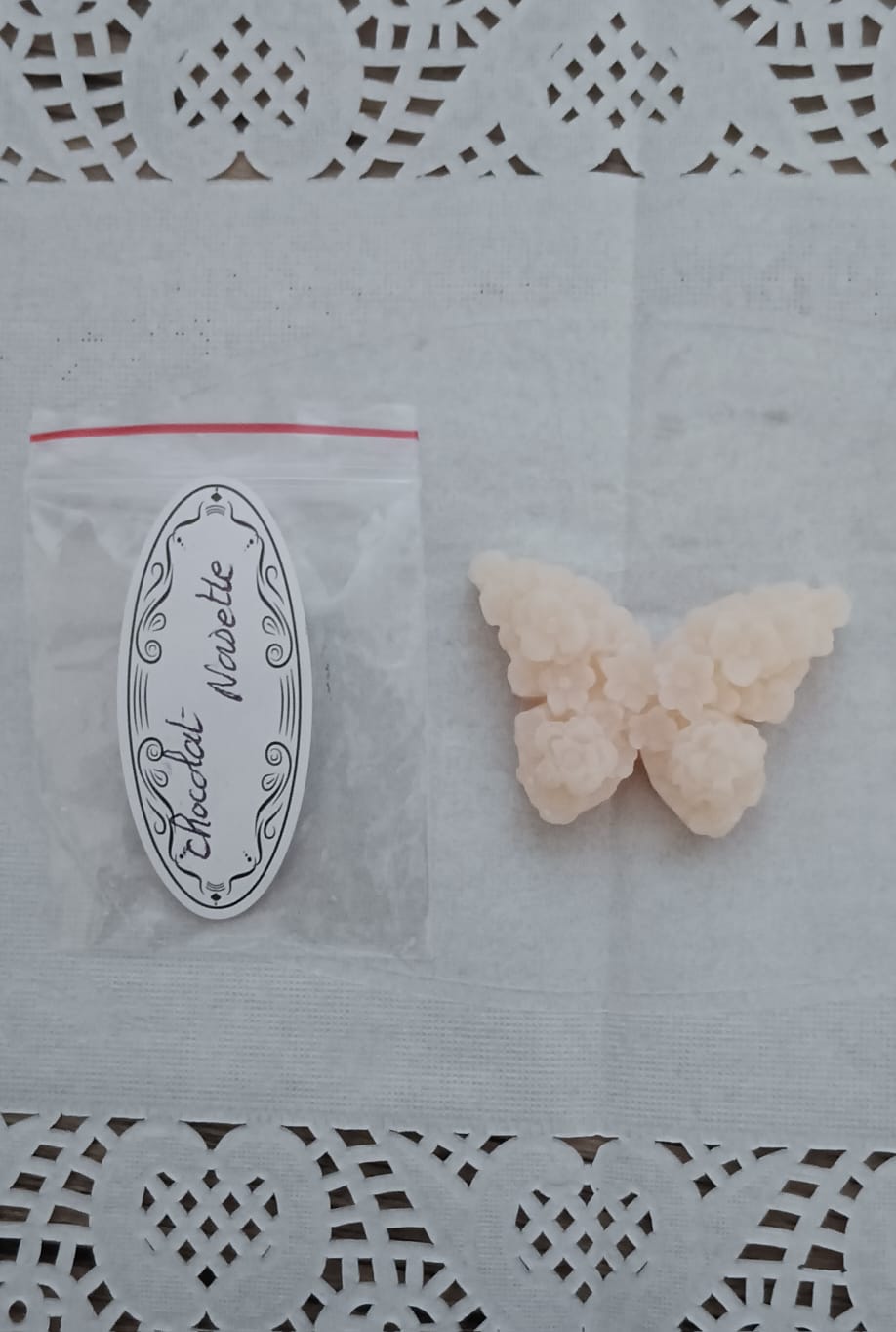Fondant papillon fleurs