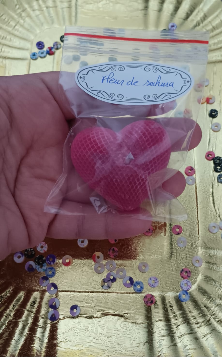Cœur design senteur fleur de sakura