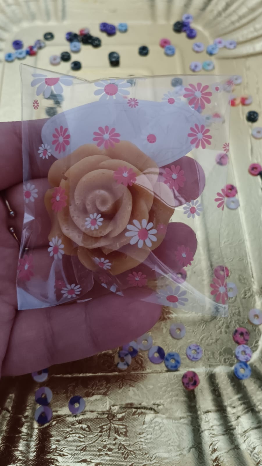 Belle rose senteur violette rose