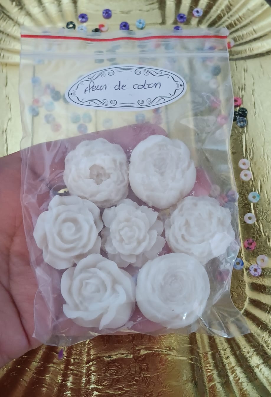 Fondants fleuris sachet de 8 senteur fleur de coton