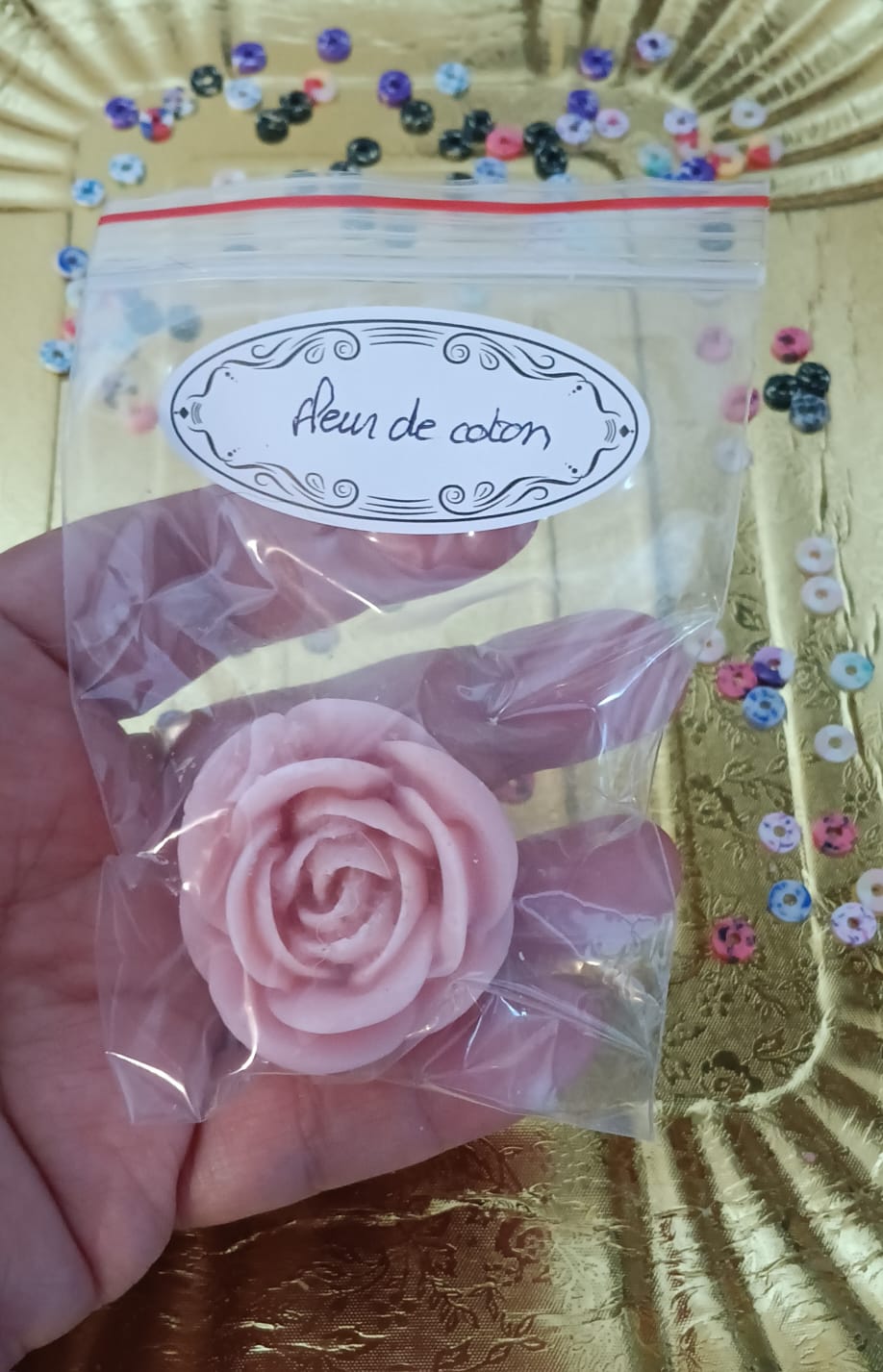 Rose éternelle senteur fleur de coton
