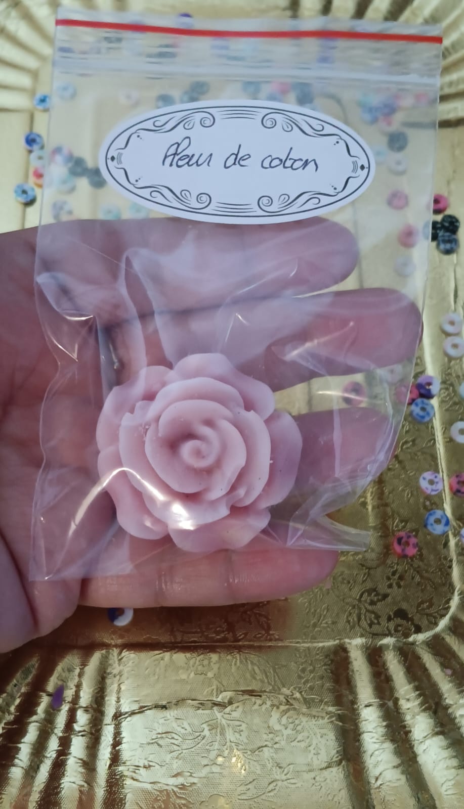 Belle rose senteur fleur de coton