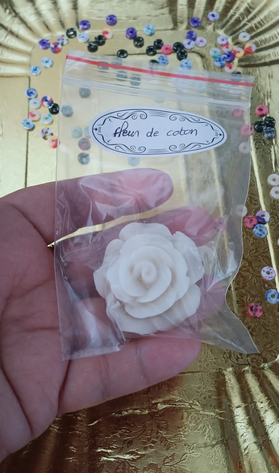 Belle rose senteur fleur de coton