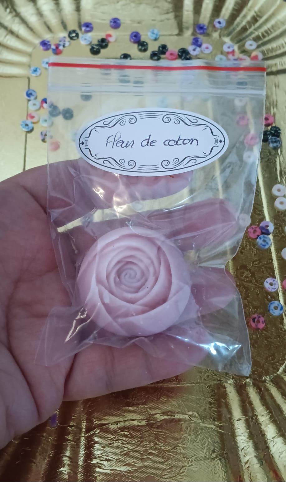 Bouton de rose senteur fleur de coton