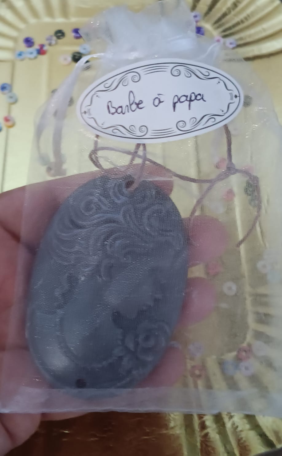 Camée rétro senteur barbe à papa
