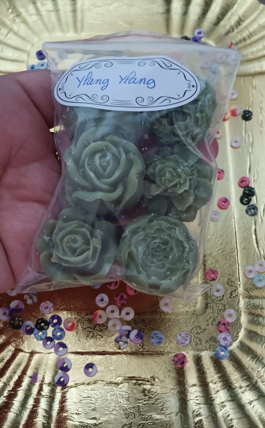Sachet 7 fondants fleuris senteur ylang ylang
