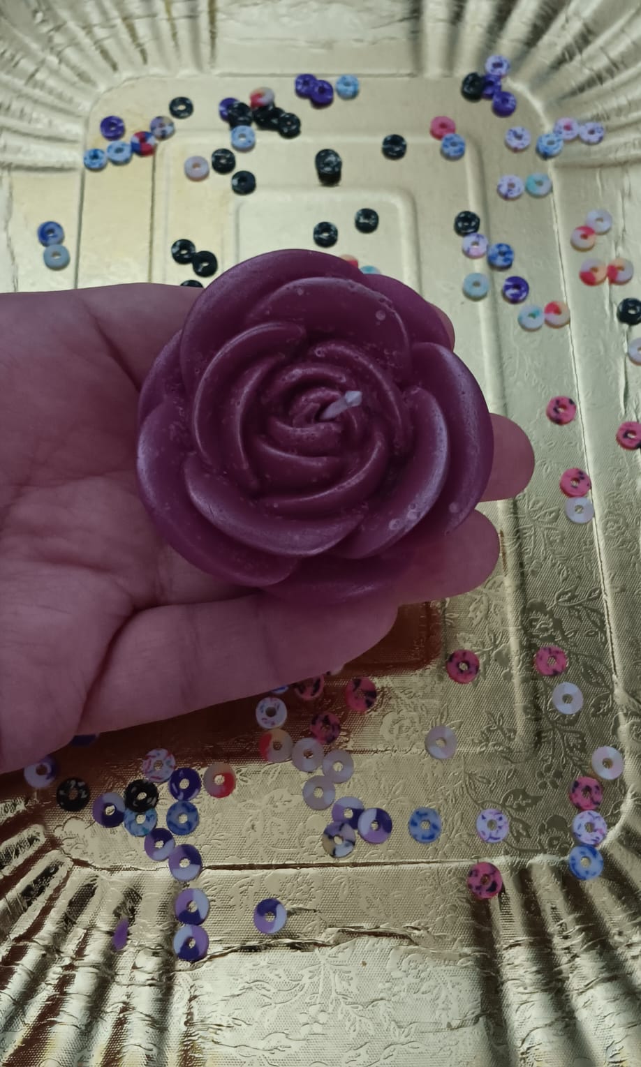 Moyenne rose senteur pop corn